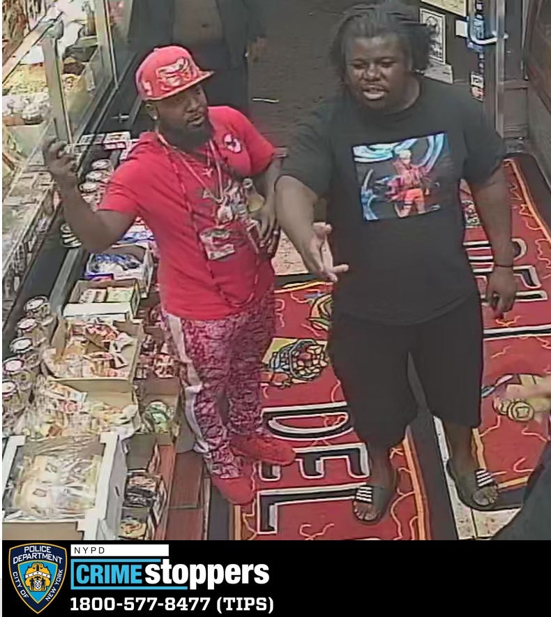 Police released a photograph of two men wanted in connection with a anti-gay attack in Buswick early Saturday morning.