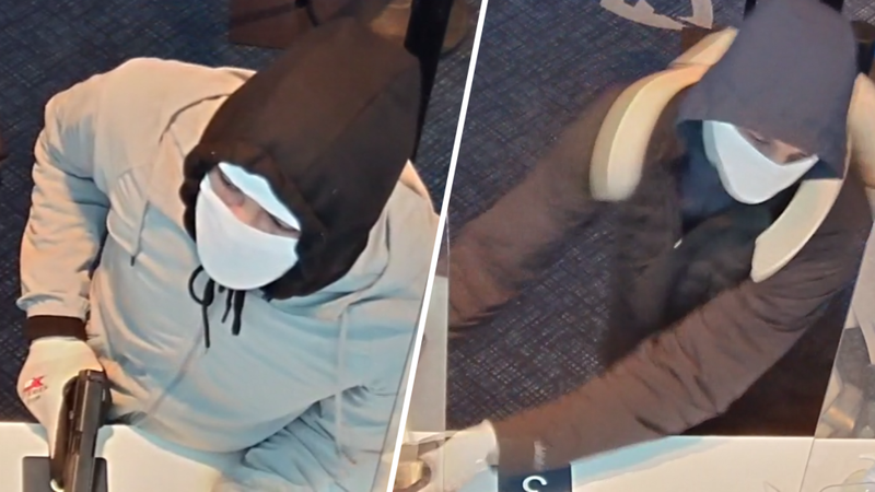 Surveillance images of the two who attempted to hold up the Fanduel Sportsbook area of the Valley Forge Casino.