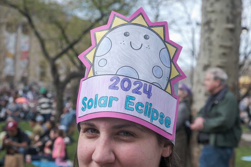 A special solar eclipse day hat.