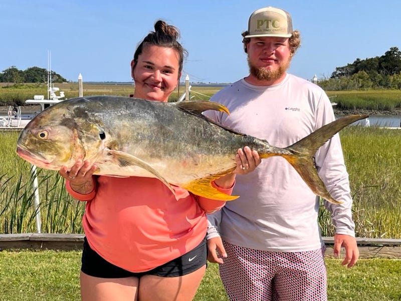 Lauren Harden and fish