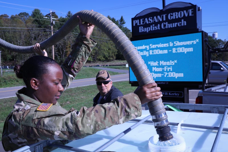 Tennessee Guard provides drinking water to Hurricane Helene victims