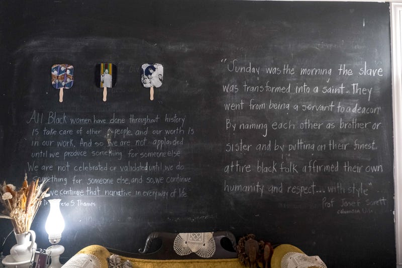 The Gateway is an interplay between the interior and the exterior of the Colored Girls Museum, which pays tribute "to the long history of Black women in Philadelphia who have been the keepers of the land," says founder Vashti Dubois.