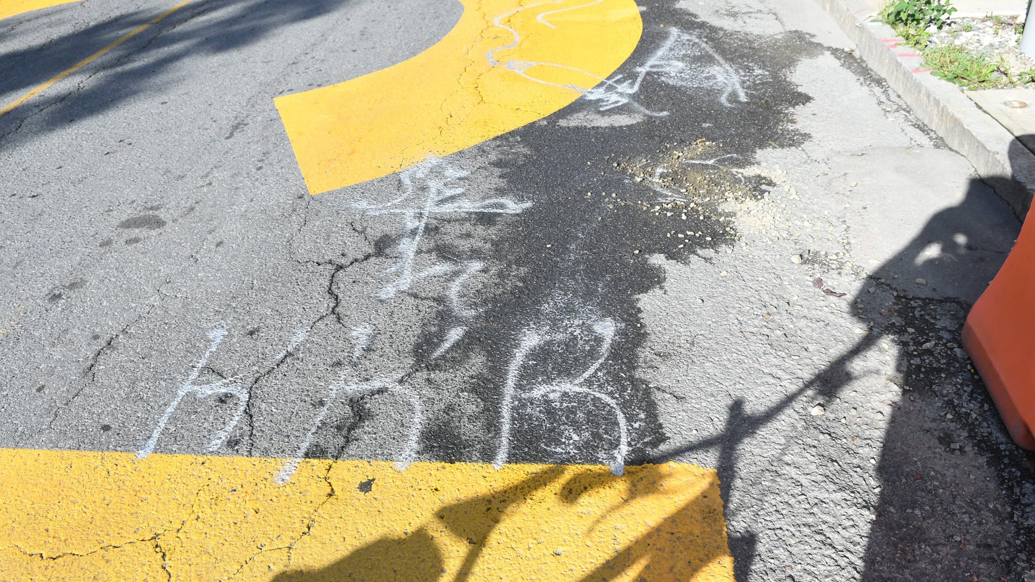 PHOTOS: 'KKK' scrawled on BLM mural in NY, alleged vandal charged with hate crime