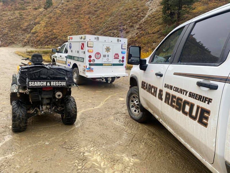 Vehicles used by the search and rescue team.