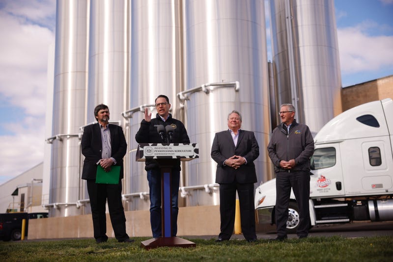 Gov. Josh Shapiro and Agriculture Secretary Russell Redding announce a major investment in Pennsylvania agriculture.