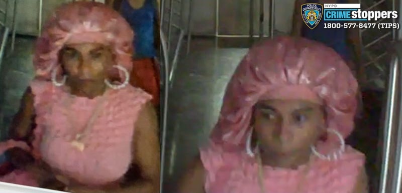 A female suspect is being sought by police