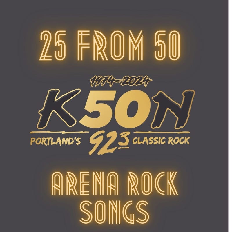 KGON 25 From 50 - Arena Rock Songs