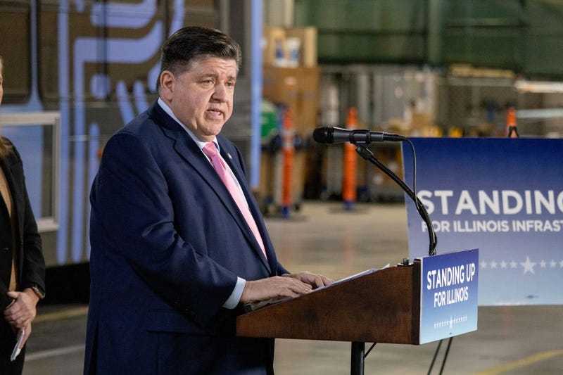 Gov. JB Pritzker speaks at a Rockford stop on his "Standing Up for Illinois” tour on Friday, March 21, 2025