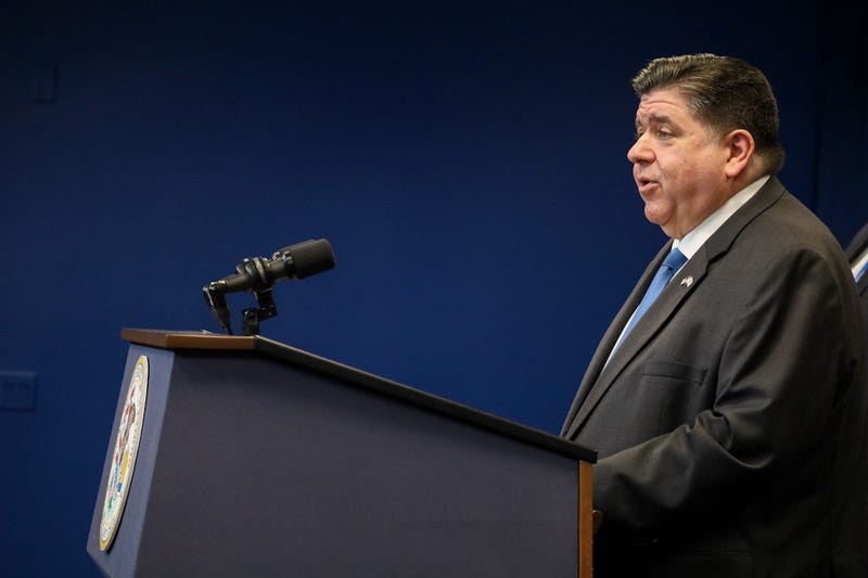 Gov. JB Pritzker speaks before signing Illinois’ fiscal year 2026 budget on June 16.