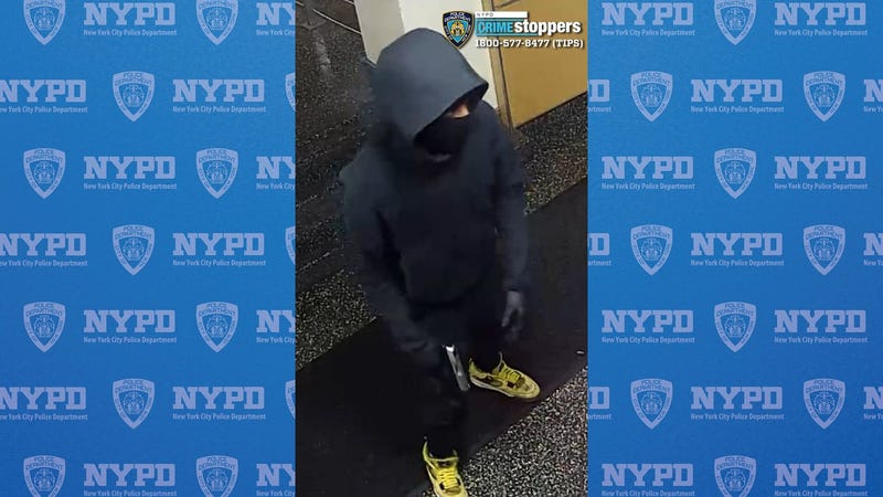 An image from police shows one of the two suspects in the robbery pattern