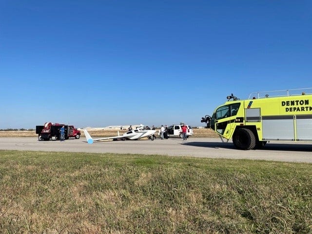 Small plane crashes at Denton Airport in second alert of the day