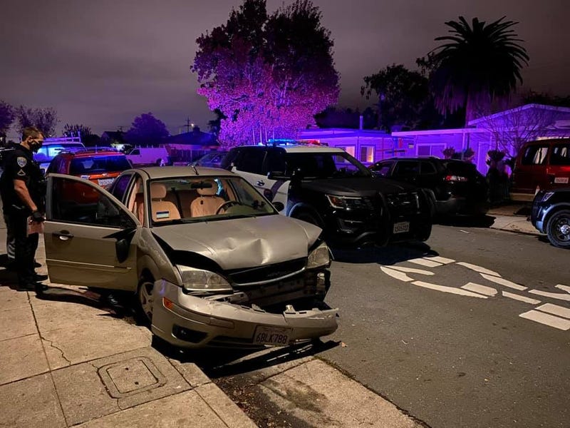 An alleged drunk rampage in San Mateo resulted in two car accidents Tuesday night, one of which was a hit and run. 