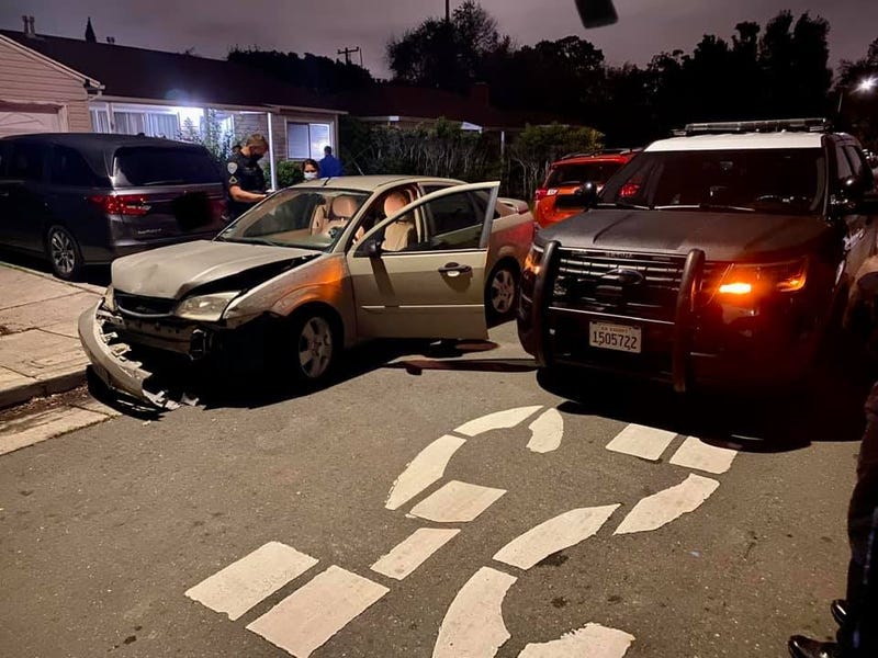 An alleged drunk rampage in San Mateo resulted in two car accidents Tuesday night, one of which was a hit and run. 