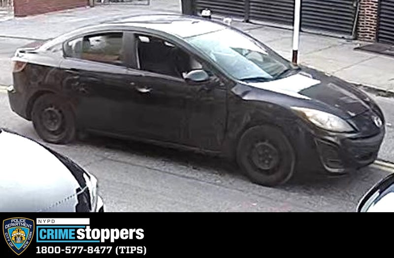 The robbers were last seen fleeing in a Mazda 3 sedan