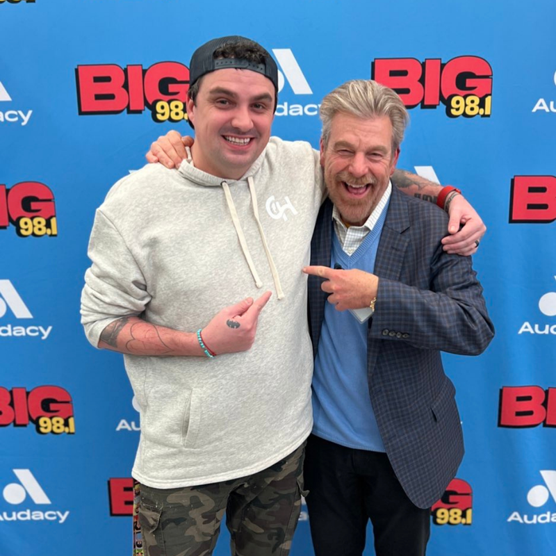 Howard Eskin of 94WIP with Coop at 21st Annual BIG 98.1 Loves Our Kids Radiothon