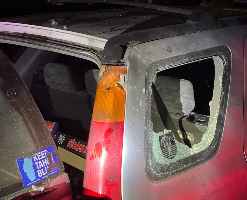 A man has been arrested for setting off illegal fireworks at a Pleasant Hill gas station, causing significant damage.