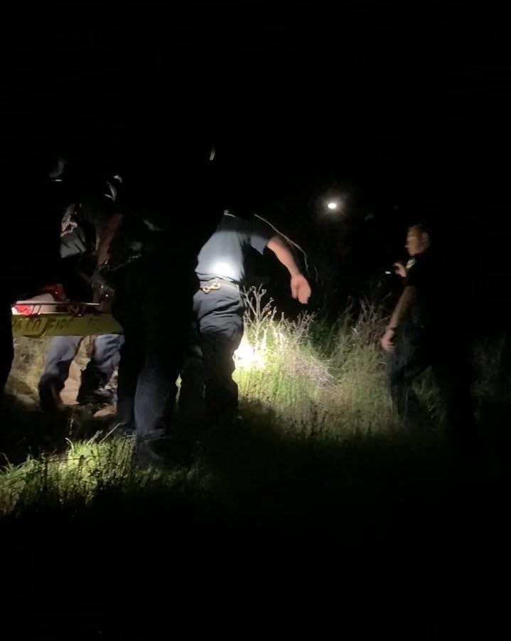 Crews work to rescue an injured hiker in Napa County.