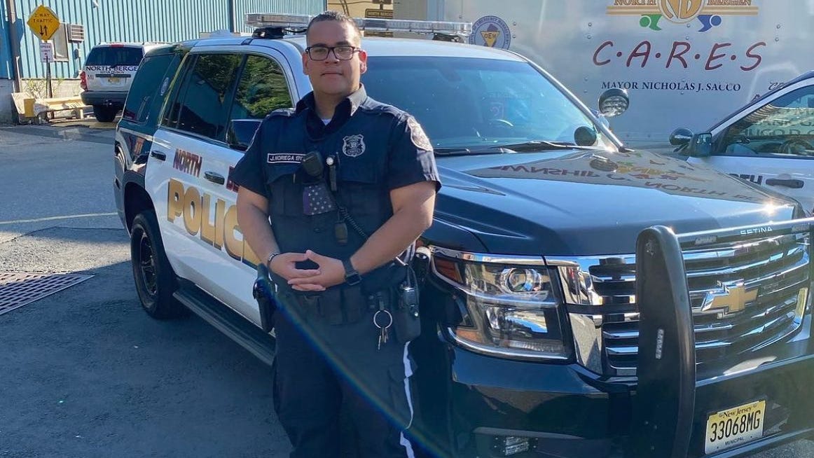 NJ police officer dies in crash involving garbage truck