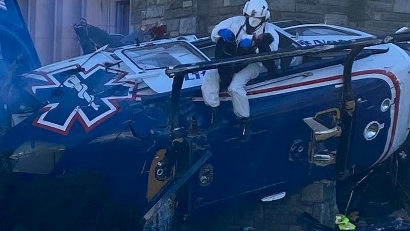 Officials release 911 call of Drexel Hill helicopter crash that had 2-month-old on board