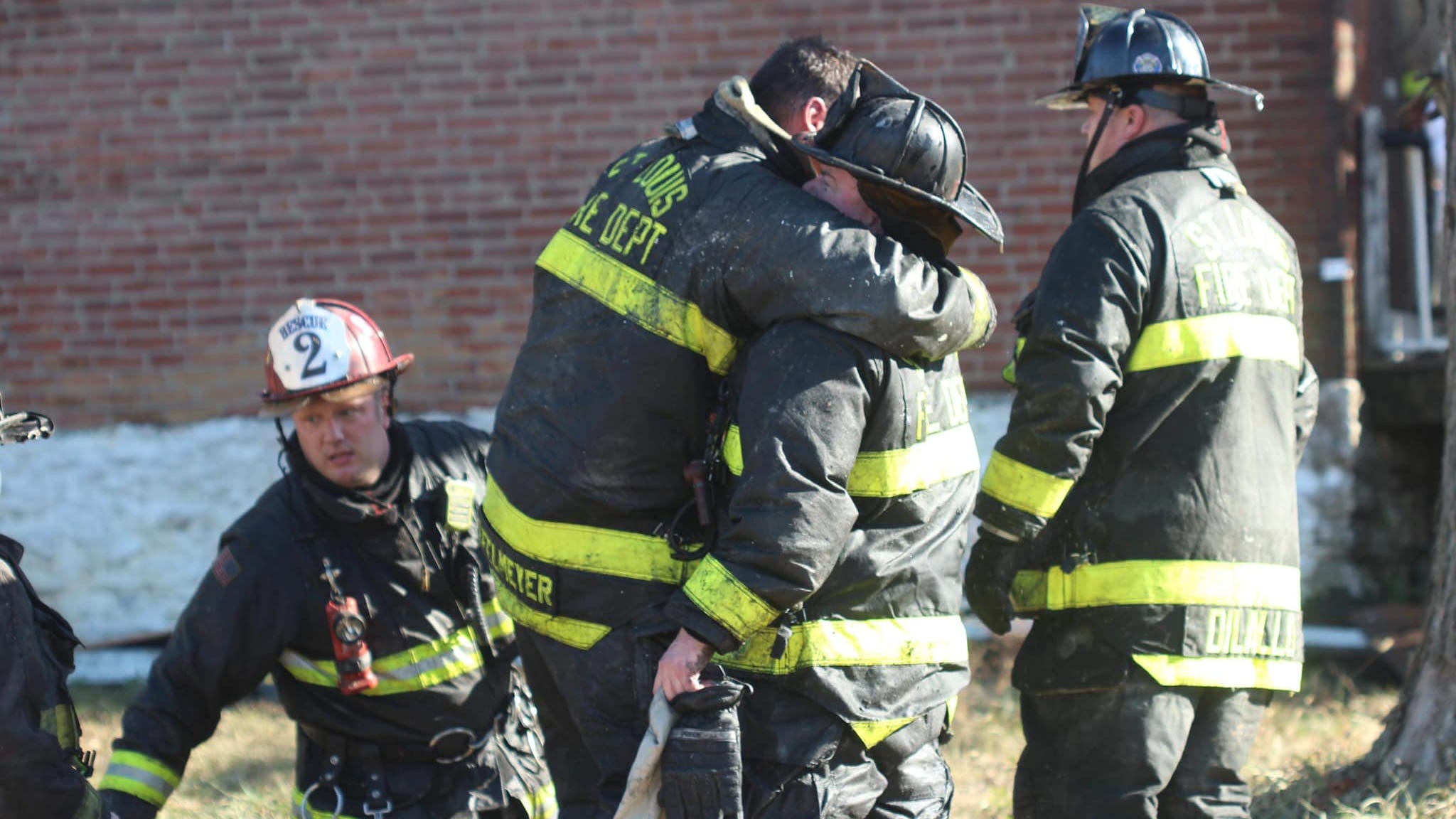 PHOTOS: St. Louis firefighters morn tragic death of partner after roof collapse