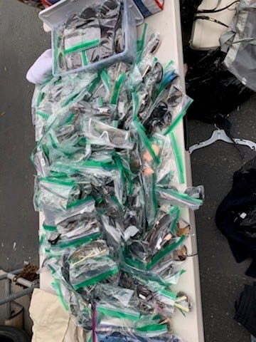 Hundreds of thousands of dollars of merchandise has been recovered in a California Highway Patrol operation.