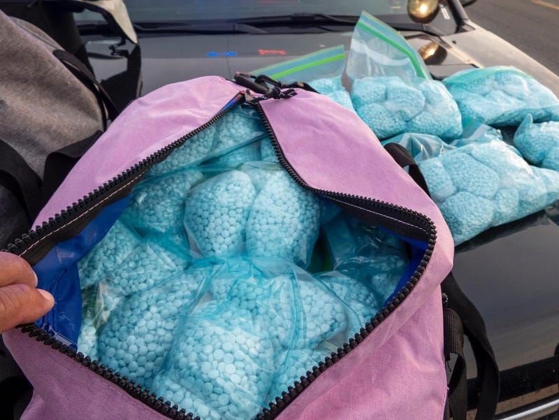 Some of the 75 pounds of fentanyl.
