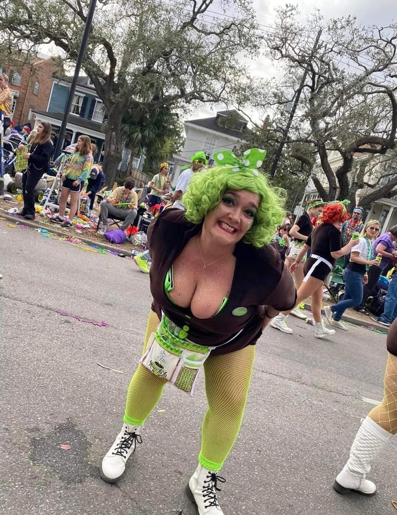 Woman in the Mardi Gras Spirit