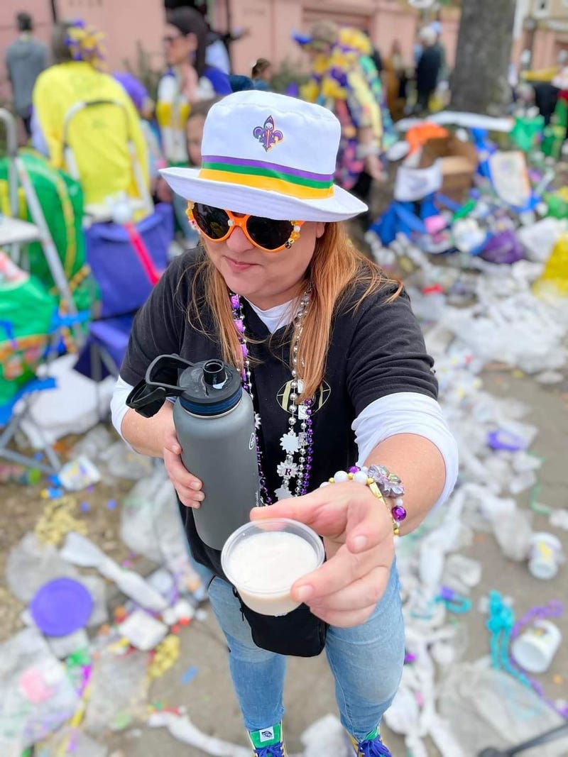 Woman Offers a Shot