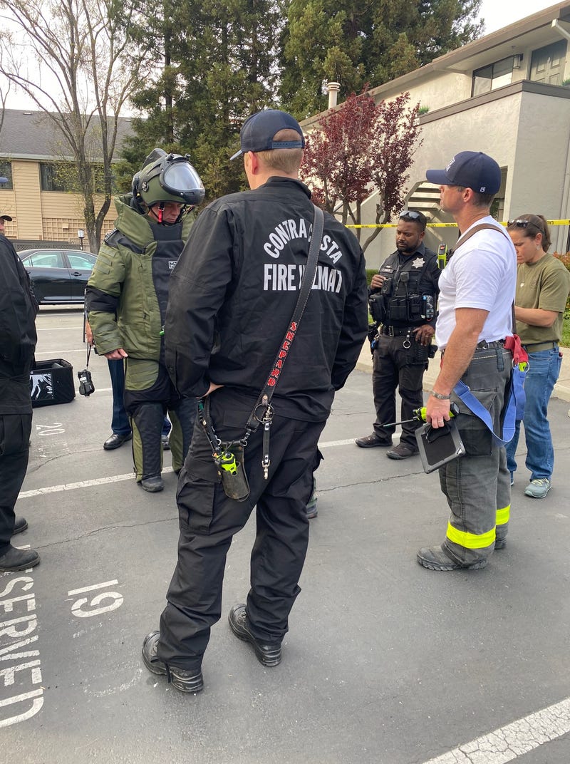 A 27-year-old East Bay man has been arrested after an explosive device and bomb-making materials were found in his apartment, the Pleasant Hill Police Department reported.