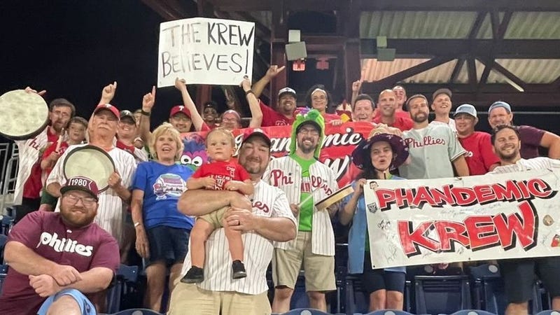 The Phanatic Krew at a Phillies game.