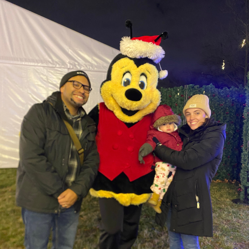 Jenn, Bill and Buzzbee’s Experience at Tinseltown Holiday Spectacular 2023