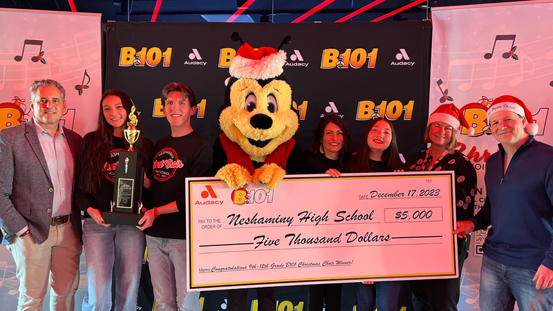 B101's 9-12 Division 2023 Christmas Choir Competition Champions Neshaminy High School Perform at B101