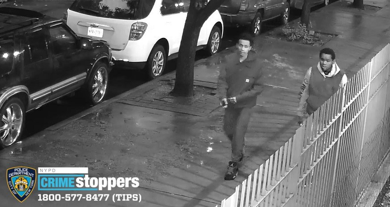 The two suspects around the time of the shooting