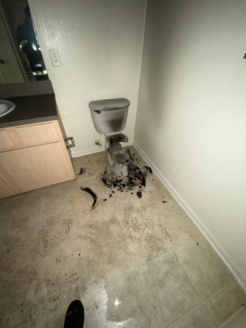 Combusted commode