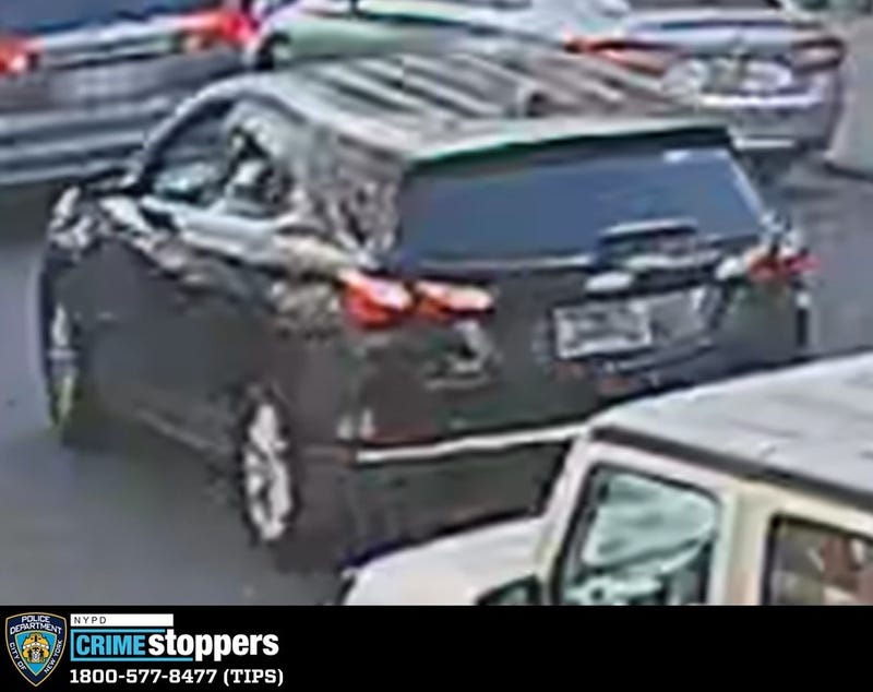 Police are searching for a black Chevy Equinox that fled the scene