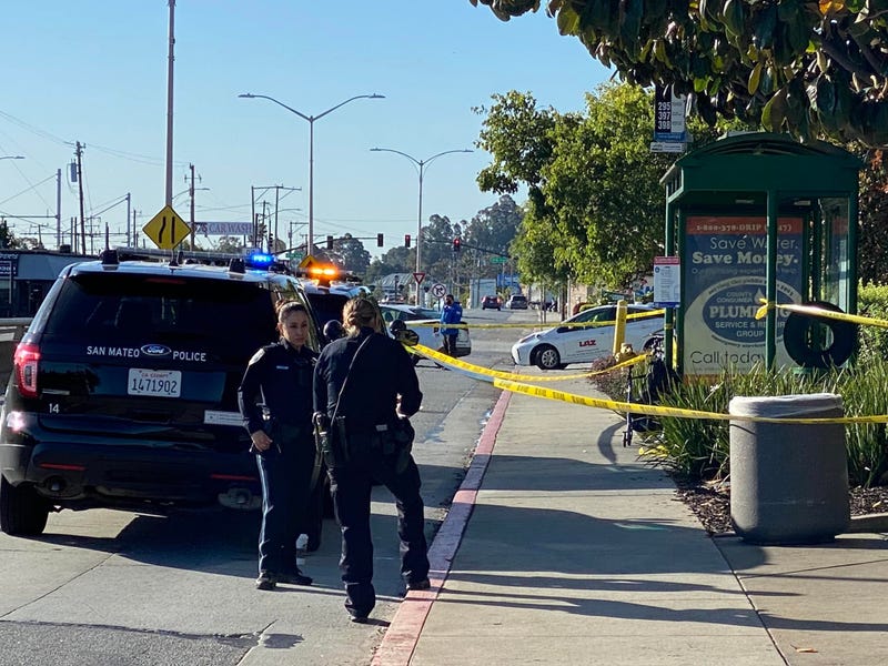 San Mateo police are conducting an investigation in connection with a “suspicious death” at a SamTrans bus stop Saturday morning.