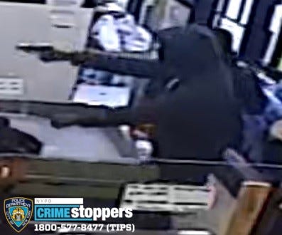 Surveillance image from robbery