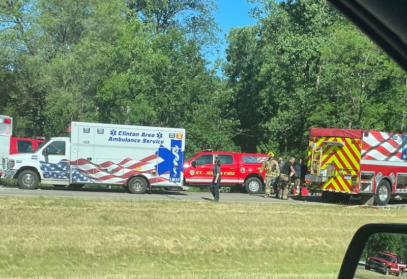 Serious crash involving semi truck, tractor forces closure of US-127 in Clinton County