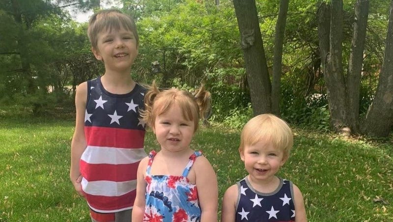Karels children smiling