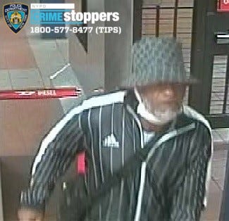 Security cameras captured footage of the suspect as he fled into the subway.