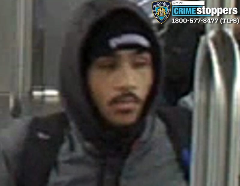 Police are searching for a suspect who allegedly set a homeless man on fire at Penn Station on Monday
