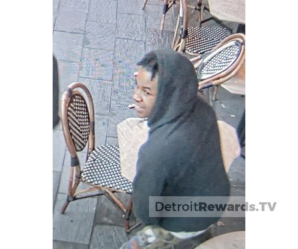 Officials are looking for three suspects accused of causing thousands of dollars worth of damage to a restaurant at a Detroit luxury hotel.