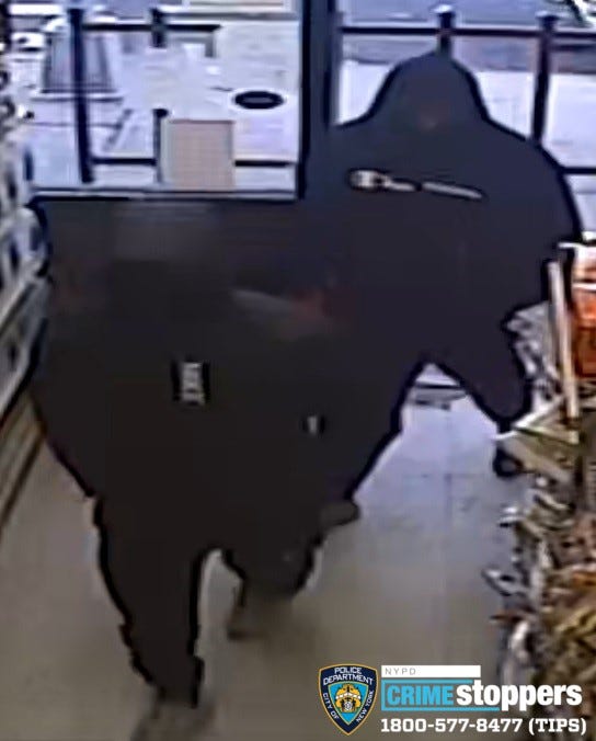 Surveillance images from robbery