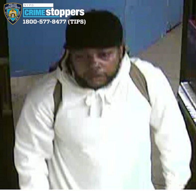 Security cameras captured footage of the man who caused the panic.