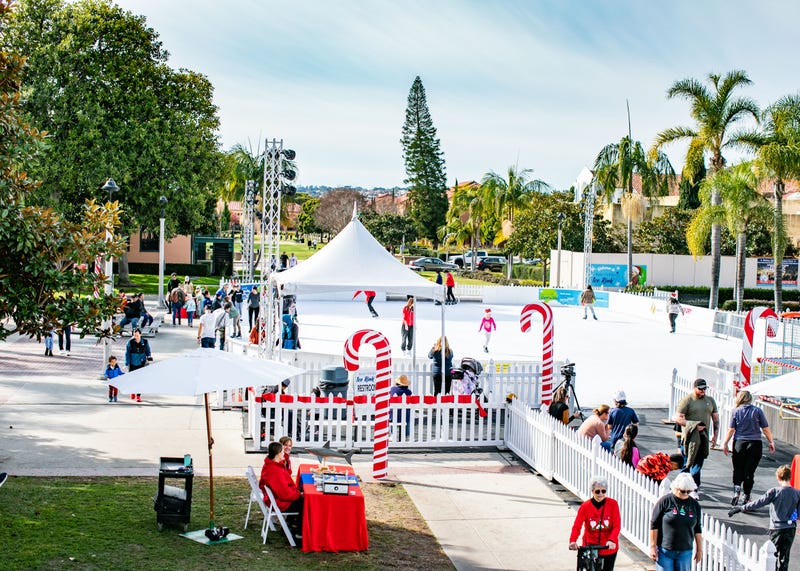 Day time view of the Rady's Ice Rink at Liberty Station