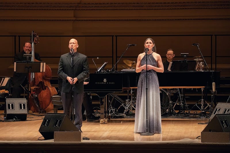 Musicians in "We Are Here: Songs from the Holocaust" perform at Carnegie Hall.