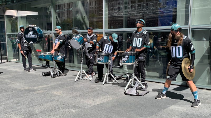 Eagles pep rally at Comcast Center