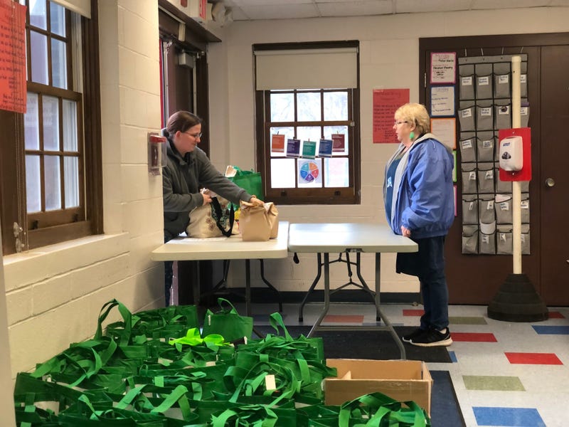 Food Distribution Site at MacDonough School in Middletown