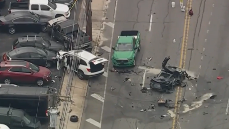 car crash in Prospect Park