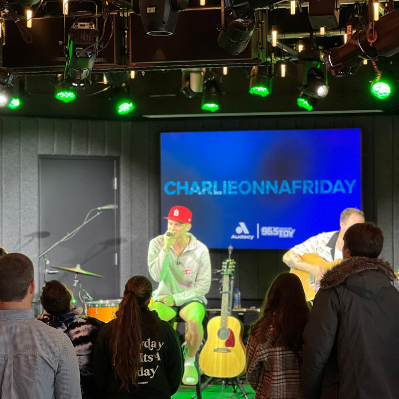 charlieonnafriday’s visit at 96.5 TDY's Artist Lounge